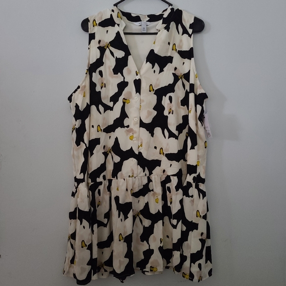 Nine West NWT Floral Ruffle Hem Dress - Picture 1 of 3